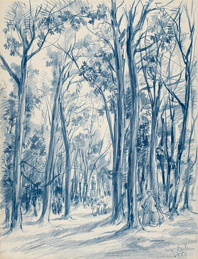 Jardin des Tuileries, 1866, Olivier de Wismes, 4e quart 19e siècle