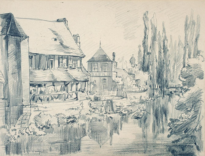 Rue de l'Orne à Argentan, Olivier de Wismes, 4e quart 19e siècle