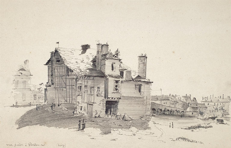 Vue de Vierzon, Olivier de Wismes, 4e quart 19e siècle