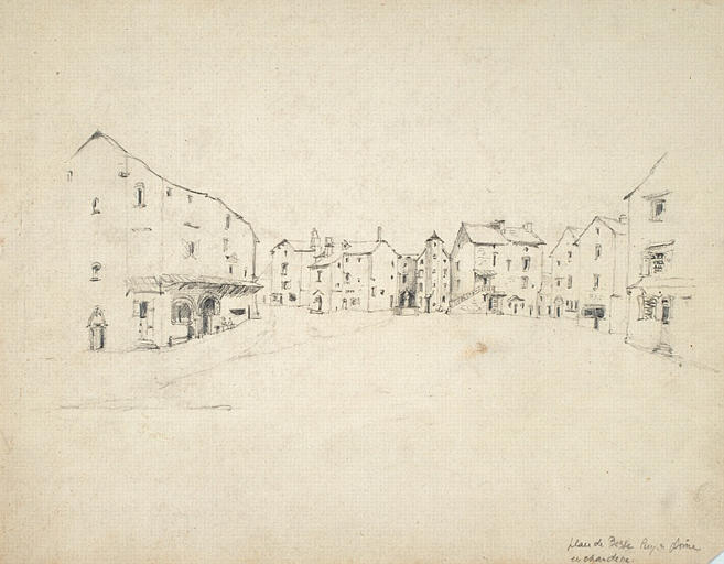 Vue de Besse (Puy-de-Dôme), Olivier de Wismes, 4e quart 19e siècle