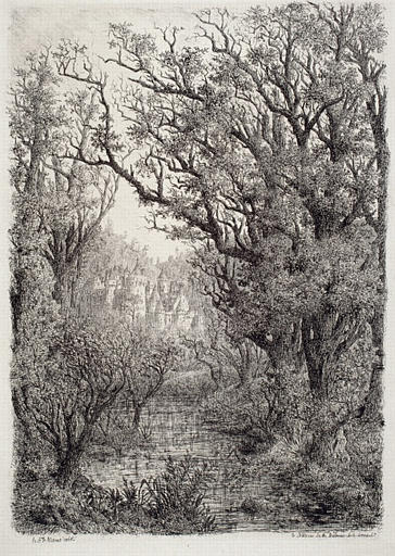Le château de la Belle au Bois dormant, Olivier de Wismes, 1865