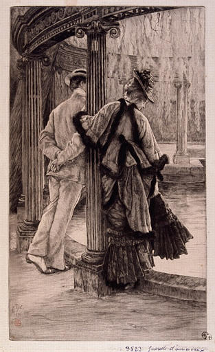 Querelle d'amoureux, Джеймс Тиссо, 1876