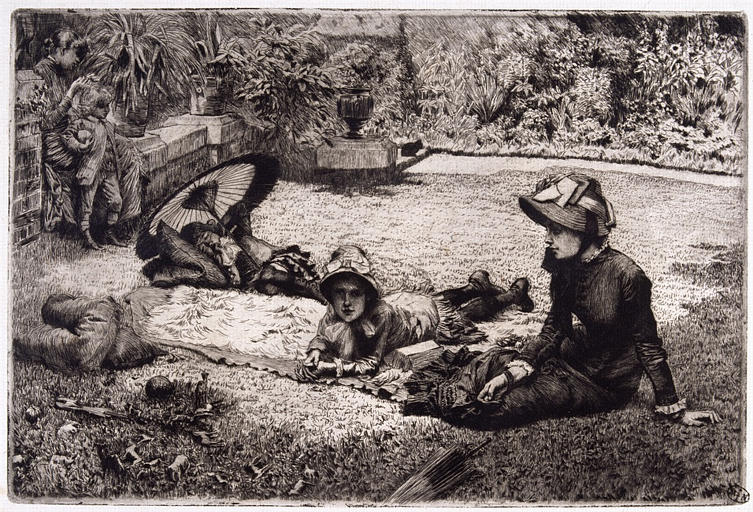 En plein soleil, James Jacques Joseph Tissot, 1er quart 20e siècle