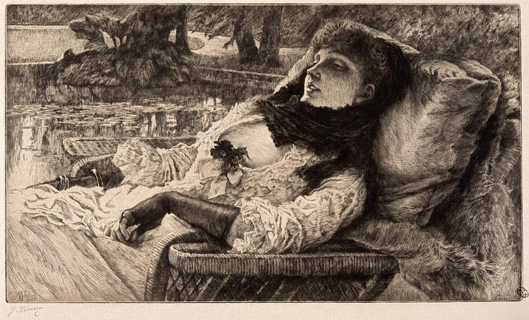 Soirée d'été, James Jacques Joseph Tissot, 1er quart 20e siècle
