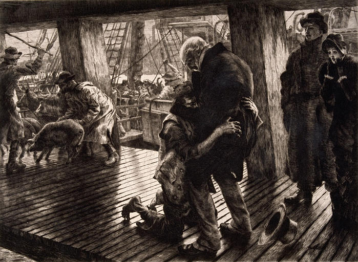 Le retour, James Jacques Joseph Tissot, 1er quart 20e siècle