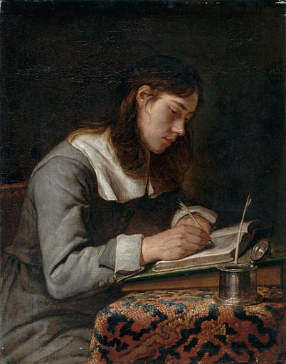 Jeune homme écrivant_0