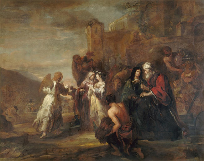 Le départ du jeune Tobie, Jürgen Ovens, 1651