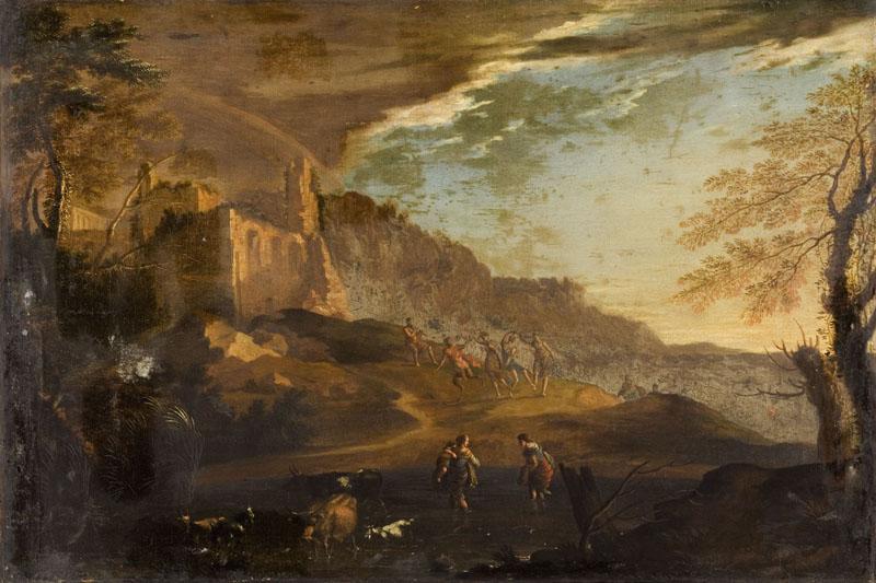 Paysage avec satyres et nymphes_0