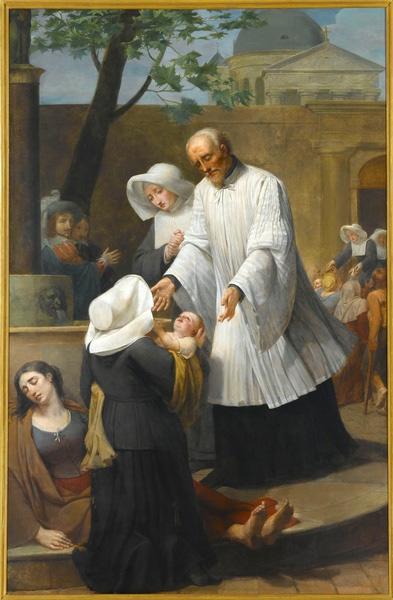 Saint Vincent de Paul soignant les Pestiférés_0