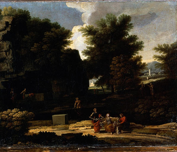 Paysage historique, dit les tresseuses de couronnes_0