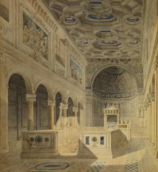 Rome, intérieur d'un palais_0