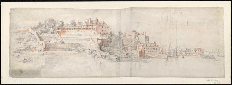 View of the Hermitage of Nantes, Jacques André Portail, 18e siècle