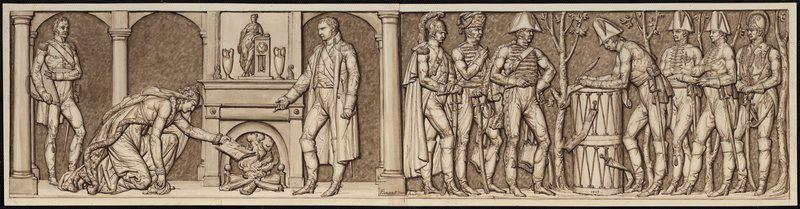 L'Empereur pardonne au Prince d'Asfeld ; Prise de Seclin, Pierre Nolasque Bergeret, 1813