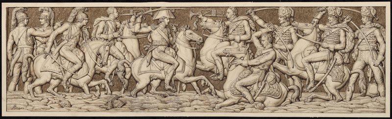 Combat de Golymin, Pierre Nolasque Bergeret, 1er quart 19e siècle