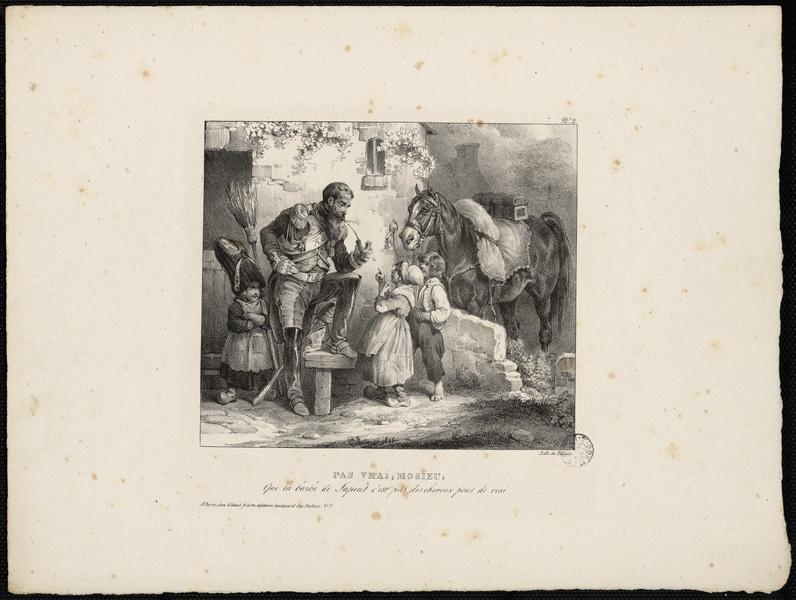 Pas vrai Mosieu, Hippolyte Bellange, 1808