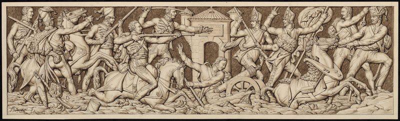 Attaque de Golymin, Pierre Nolasque Bergeret, 19e siècle