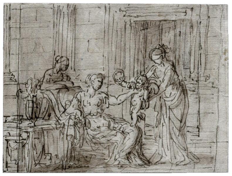 L'éducation de l'Amour ; L'Amour jouant avec des femmes, Joseph Marie Vien, 18e siècle
