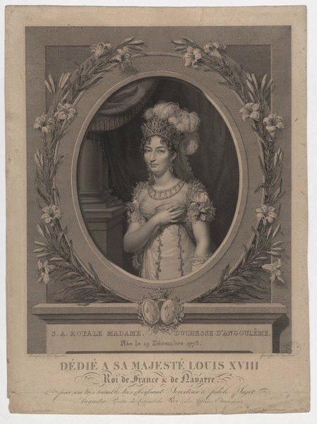Son altesse royale Madame Duchesse d'Angoulême née le 29 novembre 1778, Jean-Baptiste Jacques Augustin, 4e quart 18e siècle, 1er quart 19e siècle