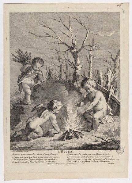Les saisons : l'hiver, Pierre Alexandre Aveline, 1ère moitié 18e siècle
