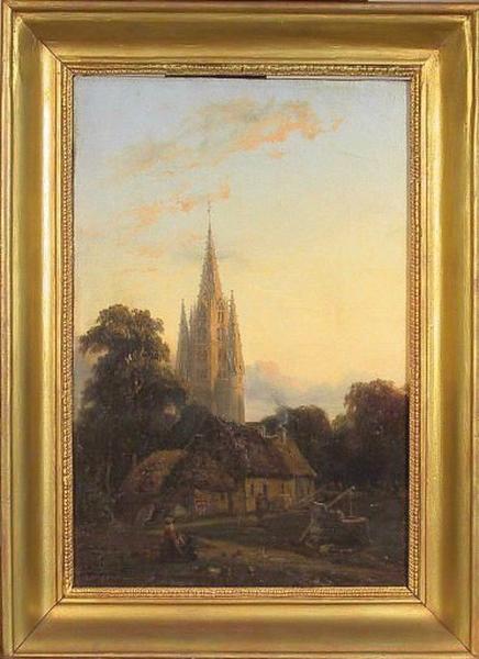 Eglise de Plougastel Saint-Germain (Titre factice) — Alfred Victor Roussin