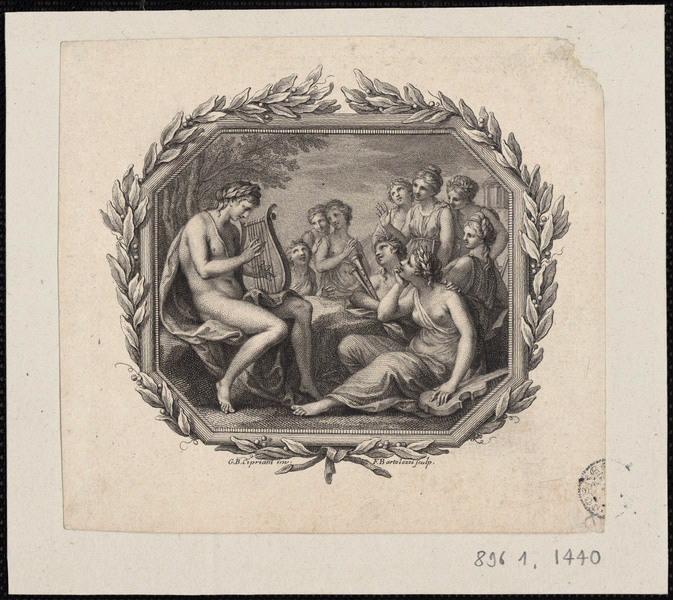 Apollon et les Muses, Giovanni Battista Cipriani, 2e moitié 18e siècle