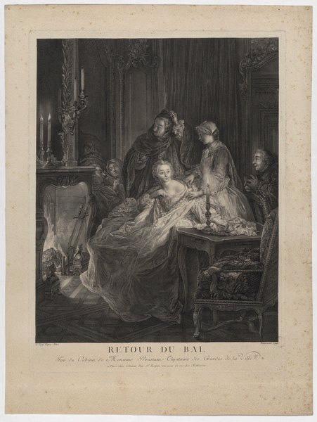 Retour du bal, François de Troy, 2e moitié 18e siècle