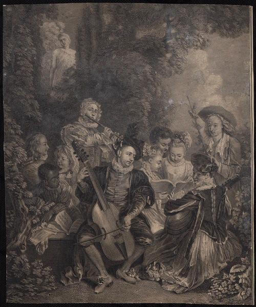 Le concert champêtre, Antoine Watteau, 18e siècle