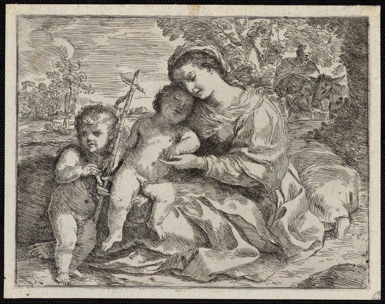 La Sainte Vierge et Saint Jean, Andrea Camassei, 1ère moitié 17e siècle