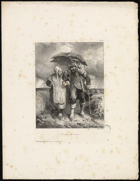 Excusez la mère, Hippolyte Bellange, 1828