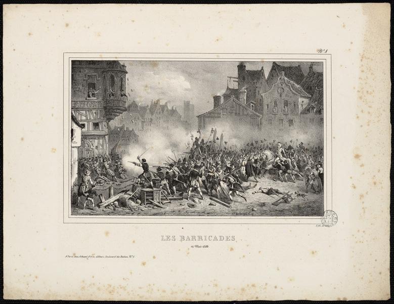 Les barricades du 12 mai 1588, Hippolyte Bellange, 1828