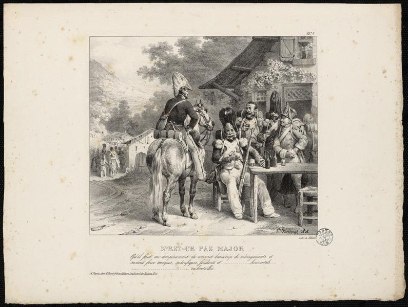 N est ce pas Major, Hippolyte Bellange, 1828