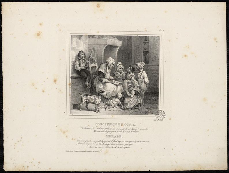 Conclusion du conte, Hippolyte Bellange, 1828