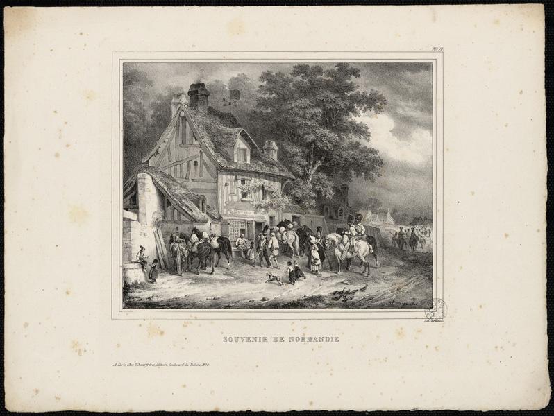 Souvenir de Normandie, Hippolyte Bellange, 1828