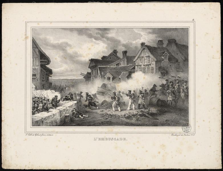 L'embuscade, Hippolyte Bellange, 1829