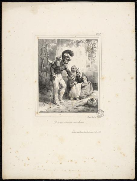 Dieu vous bénira mon brave, Hippolyte Bellange, 19e siècle