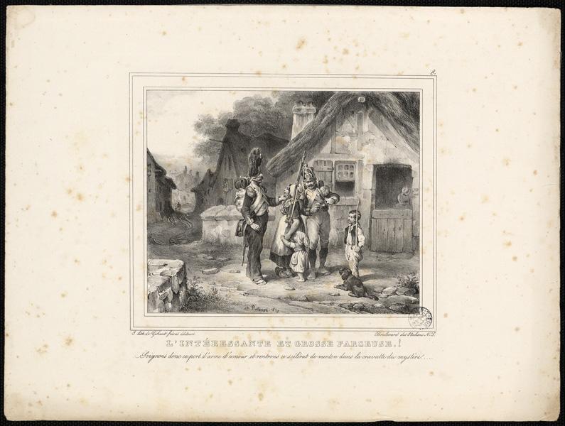 L'intéressante et grosse farçeuse, Hippolyte Bellange, 1829