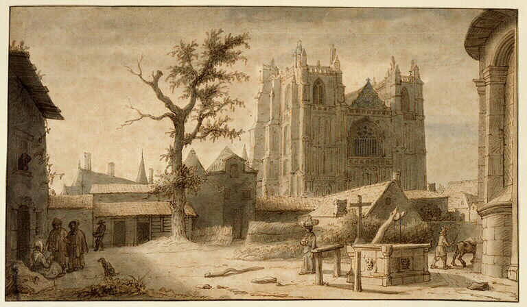 La cathédrale et l'abside de la collégiale Notre-Dame_0