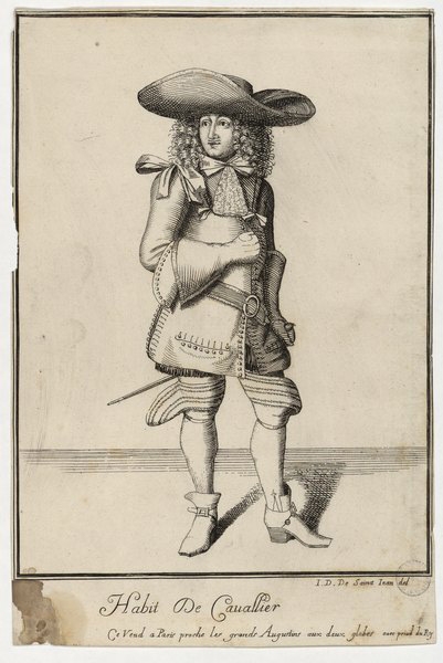 Figures de modes : habit de cavalier, (DE) Jean-Dieu Saint-Jean, 17e siècle