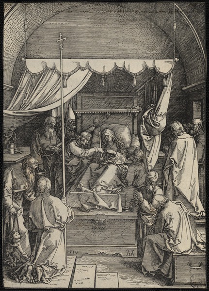 Vie de la Vierge : mort de la Vierge_0