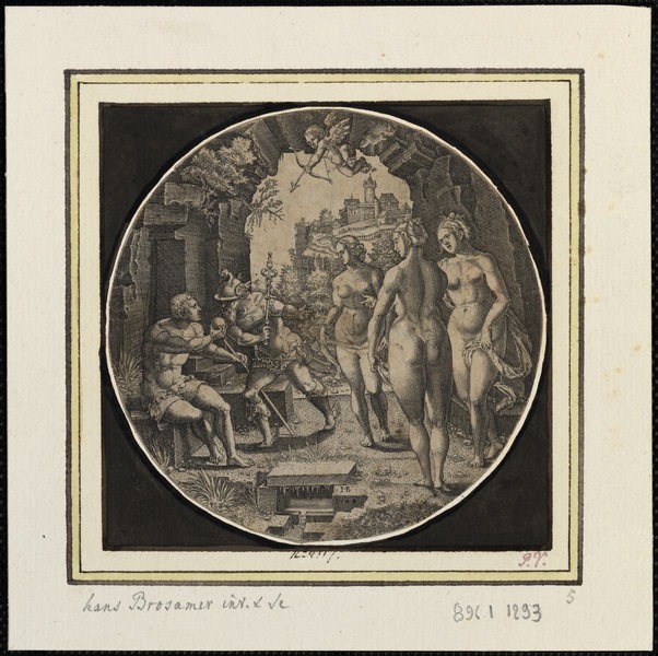 Le jugement de Pâris, Ганс Брозамер, 1544