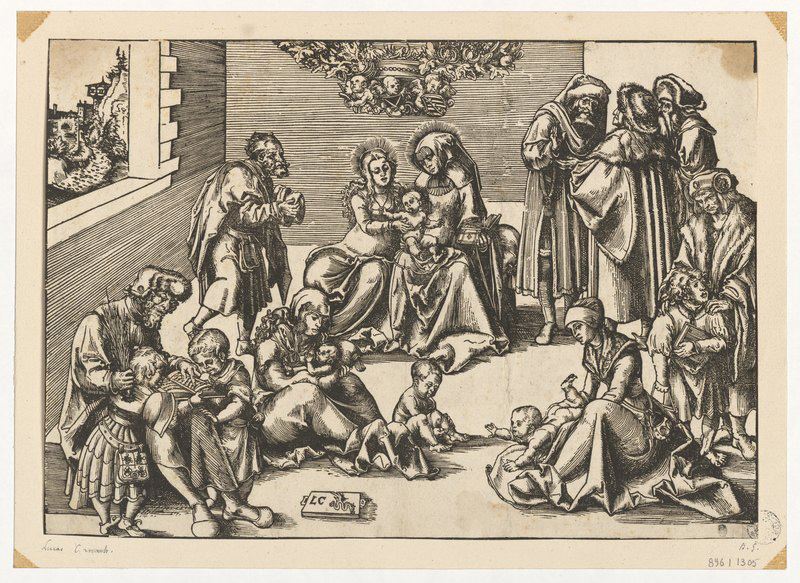 La Sainte Famille dans une salle (Titre d'origine) ; La sainte Parenté_0