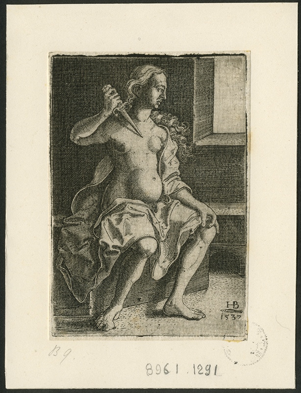 Lucrèce se donnant la mort, Ганс Брозамер, 1537