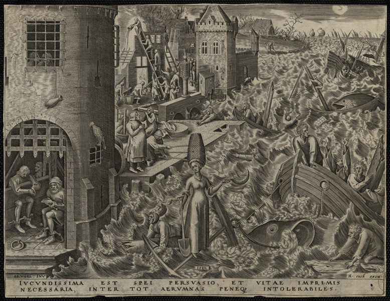 Les vertus théologales : L'Espérance.  Ivcvndissima est spei persvasio,..., Pieter Bruegel, 1559-1560