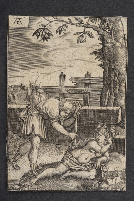 La Nymphe et le Berger, Allaert Claesz, 16ème siècle