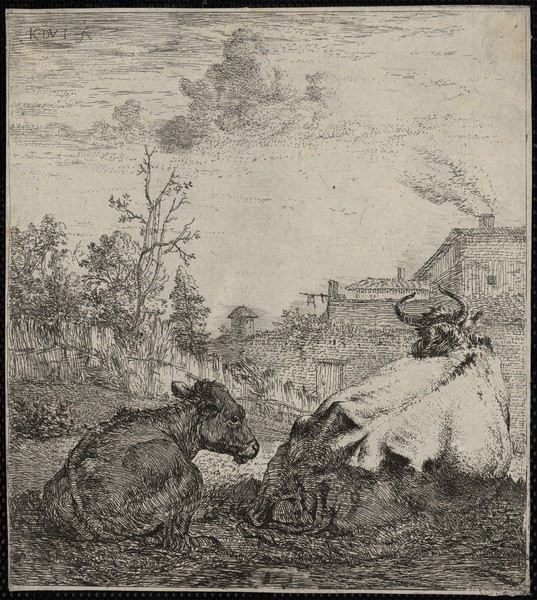 La vache et le veau, Karel Dujardin, 17ème siècle