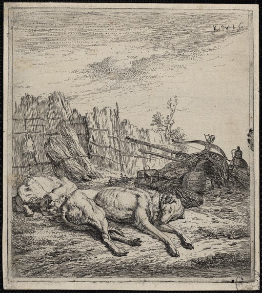 Les chiens, Karel Dujardin, 17ème siècle