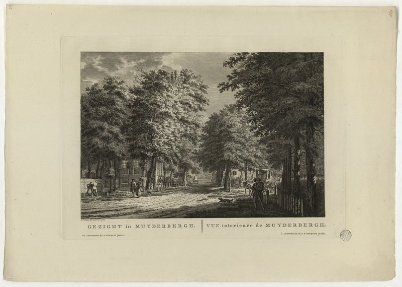 Vue intérieure de Muyderbergh, Jan Evert Grave, 18ème siècle