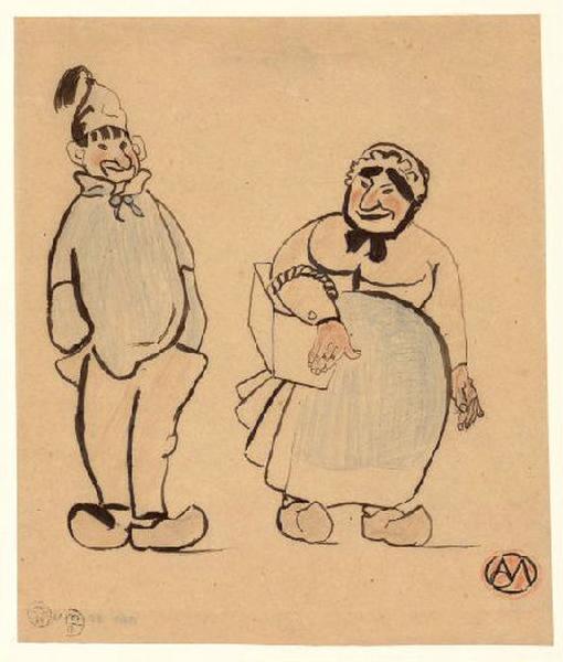 Couple de paysans, Alexis Merodack-Jeaneau, 1898