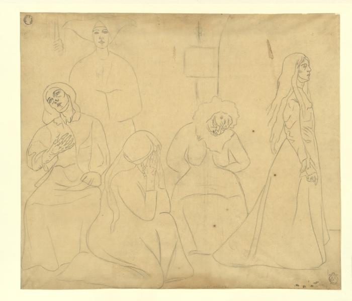 La cour des folles, Alexis Merodack-Jeaneau, 1899