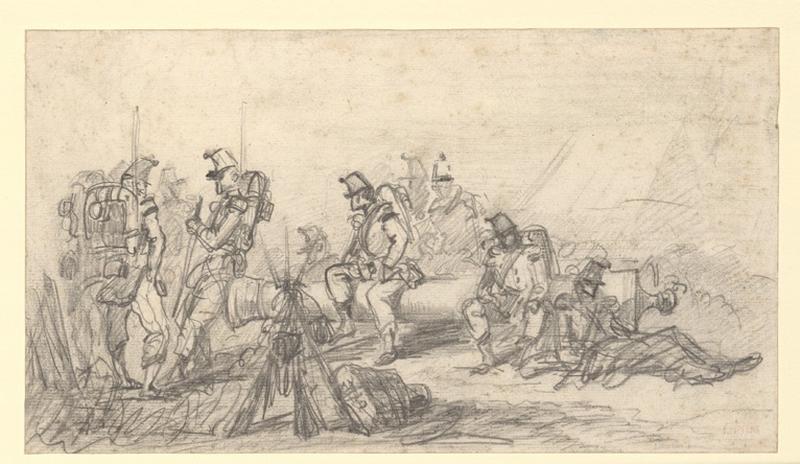 Fantassins au repos, Isidore Alexandre Augustin Pils, 19e siècle